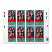 ANTIEK WIJNCELLAR RODE GRAPE WAX SEAL ETIKET (Full Sheet)