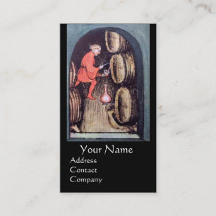 ANTIEK-WIJNCELLAR RODE-WAXSEAL-MONOGRAM VISITEKAARTJE