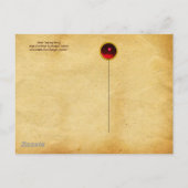 ANTIEK WIJNGAARD DRUIVEN EN WIJNPROEVERIJ PARTIJ UITNODIGING BRIEFKAART (Achterkant)