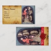 ANTIEK WIJNKELDER MONOGRAM VISITEKAARTJE (Voorkant / Achterkant)