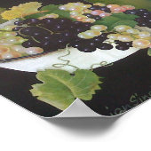 Antiek -wijnolie op canvasschilderingen poster (Hoek)