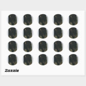 Antiek wild dier, buffel of Amerikaanse bizon Ronde Sticker (Vel)