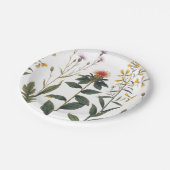 Antiek Wildflower Elegante  Natuur Lover Papieren Bordje (Gekanteld)