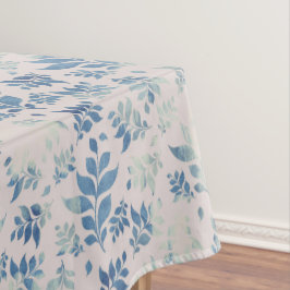 Antiek Wilgblad Blauw bloemmotief Tafelkleed