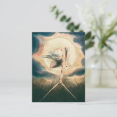 Antiek William Blake Earth Compass Symboliek Briefkaart (Staand voorkant)