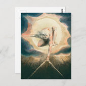 Antiek William Blake Earth Compass Symboliek Briefkaart (Voorkant / Achterkant)