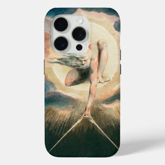 Antiek William Blake Earth Compass Symboliek Case-Mate iPhone Case (Achterkant)