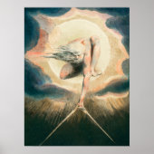 Antiek William Blake Earth Compass Symboliek Poster (Voorkant)