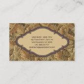 Antiek William Morris Autmun Leaves Acanthus Visitekaartje (Achterkant)