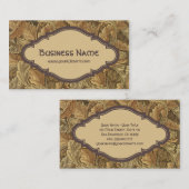 Antiek William Morris Autmun Leaves Acanthus Visitekaartje (Voorkant / Achterkant)