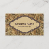 Antiek William Morris Autmun Leaves Acanthus Visitekaartje (Voorkant)