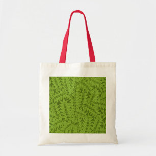 Antiek William Morris Branch Groene Blad Patroon Tote Bag