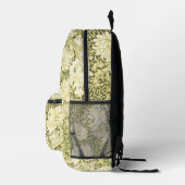 Antiek William Morris Chrysanthemum Patroon Bedrukte Rugzak (Rechts)