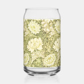 Antiek William Morris Chrysanthemum Patroon Blikvorm Glas (Rechts)