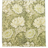 Antiek William Morris Chrysanthemum Patroon Douchegordijn (Voorkant)