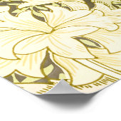 Antiek William Morris Chrysanthemum Patroon Poster (Hoek)