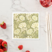 Antiek William Morris Chrysanthemum Patroon Servet (Insitu)