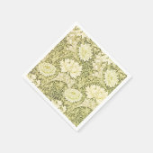 Antiek William Morris Chrysanthemum Patroon Servet (Hoek)