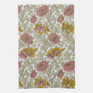 Antiek William Morris Chrysanthemum Patroon Theedoek