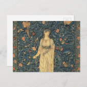 Antiek William Morris Flora Briefkaart (Voorkant / Achterkant)