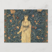 Antiek William Morris Flora Briefkaart (Voorkant)