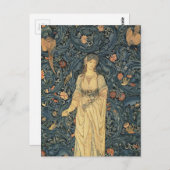 Antiek William Morris Flora Briefkaart (Voorkant / Achterkant)