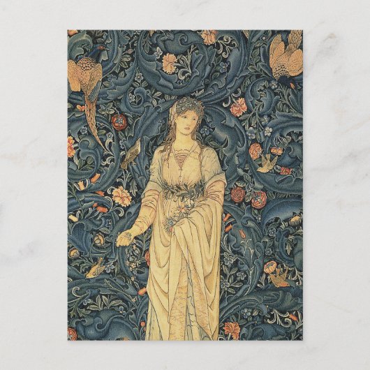 Antiek William Morris Flora Briefkaart (Voorkant)