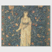 Antiek William Morris Flora Cadeaupapier (Vlak)
