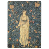 Antiek William Morris Flora Klembord (Achterkant)