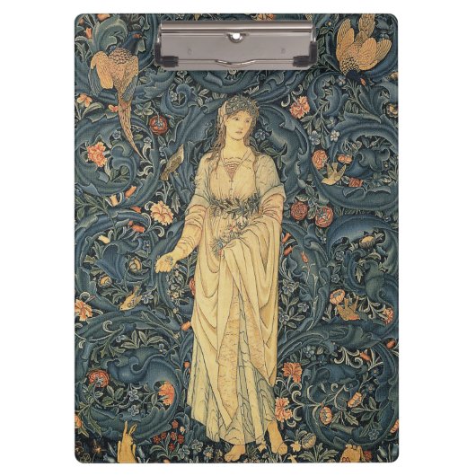 Antiek William Morris Flora Klembord (Voorkant)