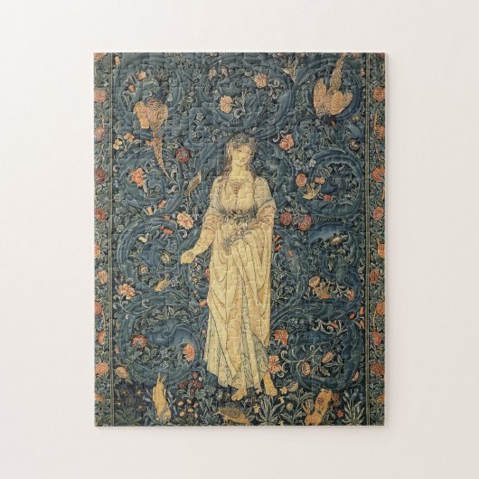 Antiek William Morris Flora Legpuzzel (Verticaal)