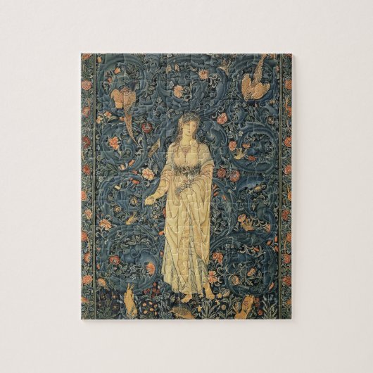 Antiek William Morris Flora Legpuzzel (Verticaal)