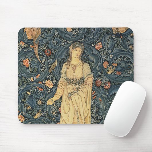 Antiek William Morris Flora Muismat (Met muis)