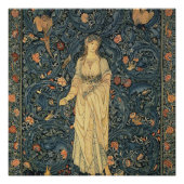 Antiek William Morris Flora Poster (Voorkant)