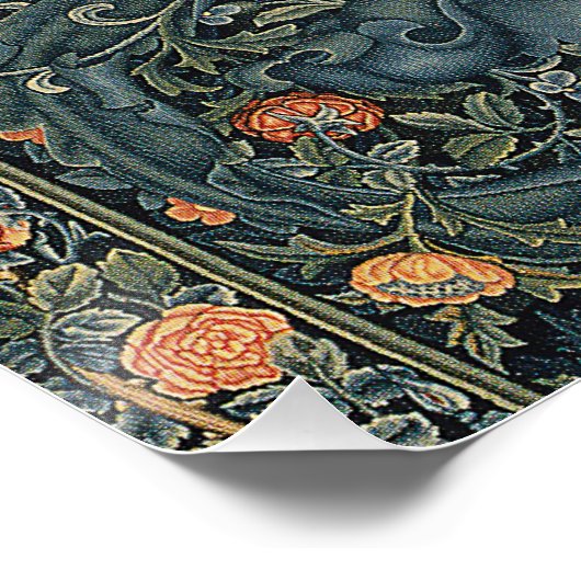 Antiek William Morris Flora Poster (Hoek)