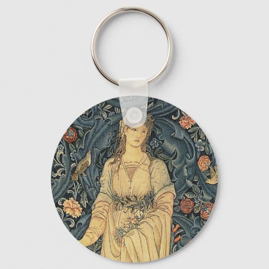 Antiek William Morris Flora Sleutelhanger (Voorkant)