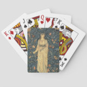 Antiek William Morris Flora Speelkaarten (Achterkant)