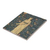 Antiek William Morris Flora Tegeltje (Zijkant)