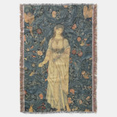 Antiek William Morris Flora Throw Blanket Deken (Voorkant Verticaal)
