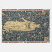 Antiek William Morris Flora Throw Blanket Deken (Voorkant)