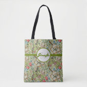  Antiek William Morris Floral Print Tote Bag (Voorkant)