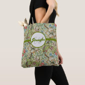 Antiek William Morris Floral Print Tote Bag (Dichtbij)