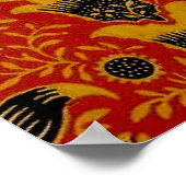 Antiek William Morris India Wallpaper Poster (Hoek)