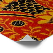 Antiek William Morris India Wallpaper Poster (Hoek)