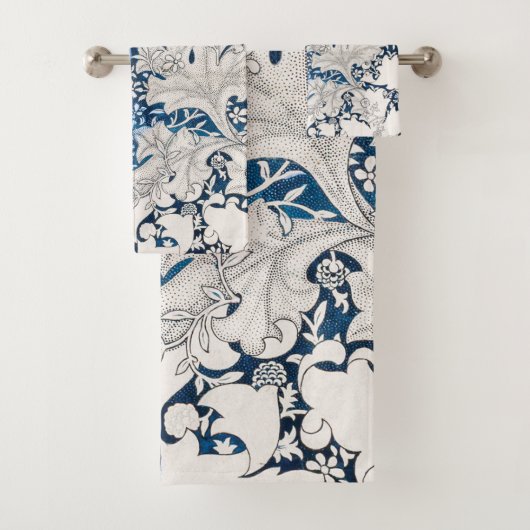 Antiek William Morris-patroon Bad Handdoek (Insitu)