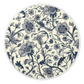 Antiek William Morris Patroon Keramische Knop (Voorkant)
