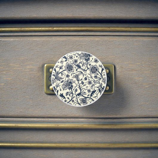 Antiek William Morris Patroon Keramische Knop