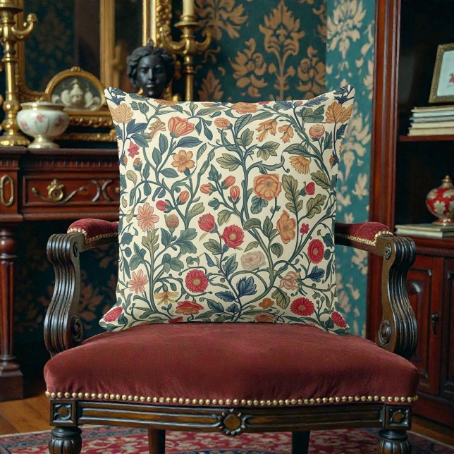 Antiek William Morris Patroon Kussen (Creator heeft geüpload)