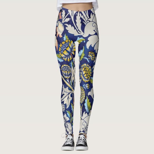 Antiek William Morris-patroon Leggings (Voorkant)