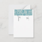  Antiek William Morris Snake's Head Blank Notitiekaartje (Achterkant)